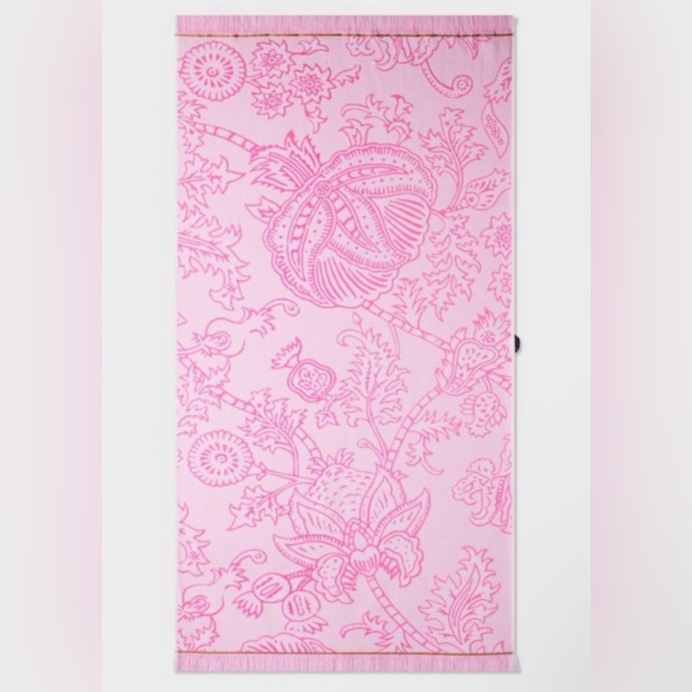 NWT Roller Rabbit x Target Sketched Floral Beach Towel - pink